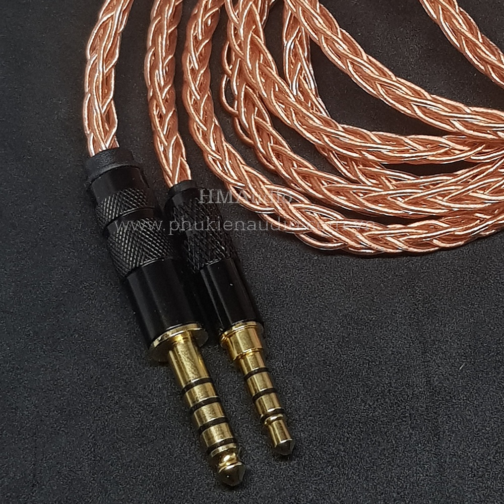 Dây tai nghe đồng OFC 1.0mm tết 8 - Bayerdynamic DT240 Pro