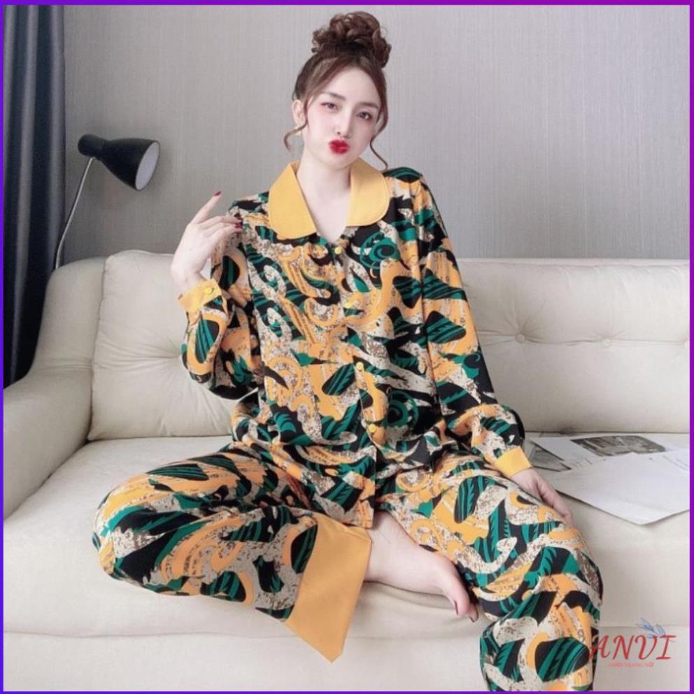 Đồ Ngủ Nữ Lụa Latin ANVI,  Bộ Ngủ Mặc Nhà Pijama Dễ Thương Thiết Kế Cao Cấp <62Kg . | BigBuy360 - bigbuy360.vn