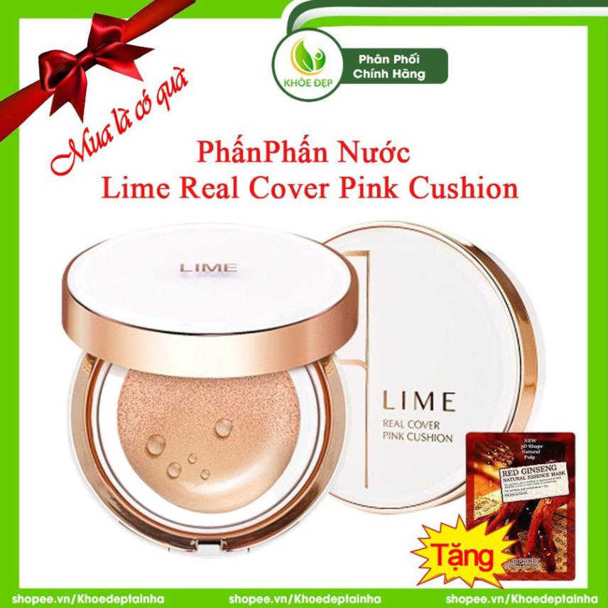 Phấn Nước LIME Real Cover Pink Cushion 15g - Chính Hãng | BigBuy360 - bigbuy360.vn