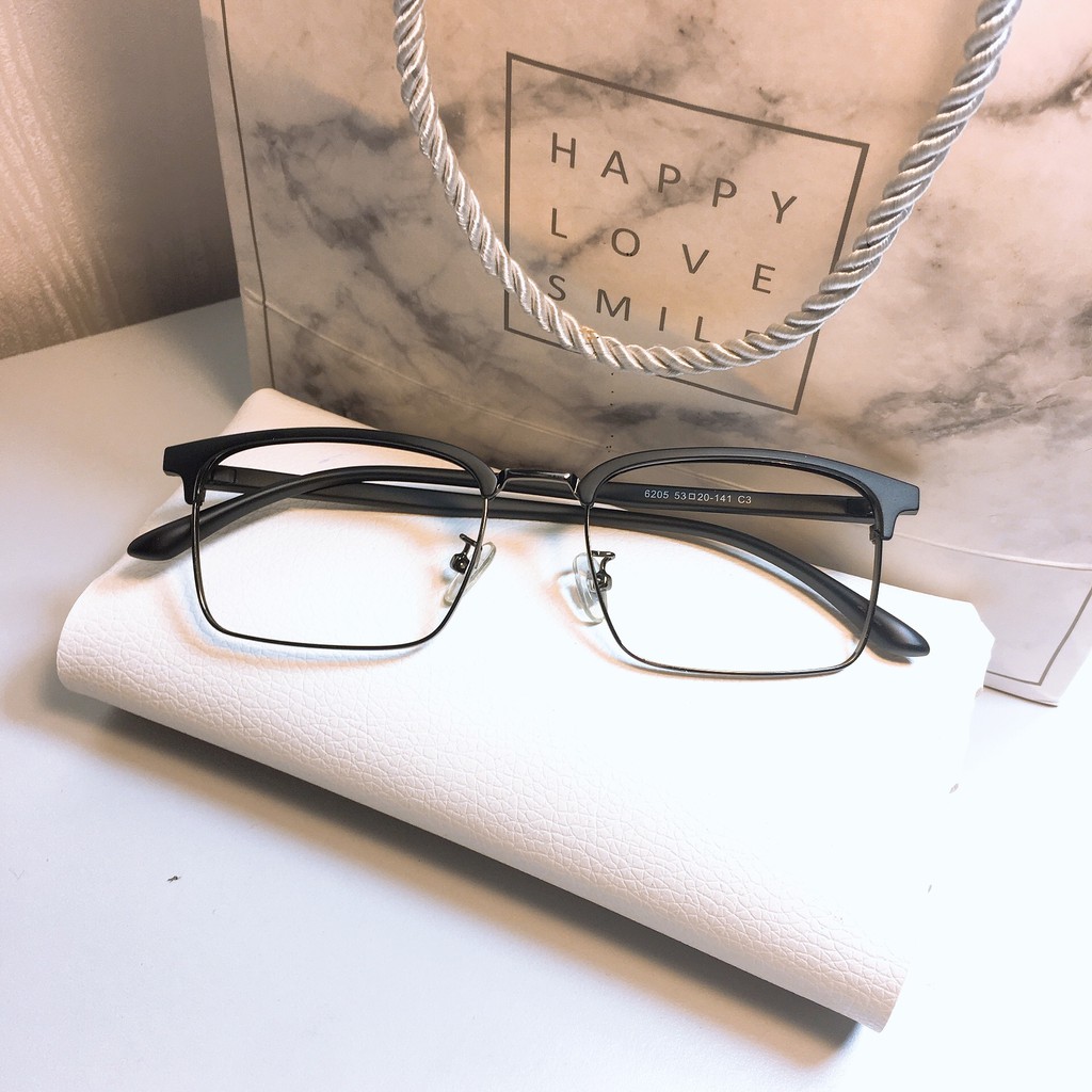 [Mã SKAMCLU7 giảm 10% cho đơn từ 0Đ] Gọng kính vuông 6205 nhận cắt mắt cận viễn loạn | BigBuy360 - bigbuy360.vn