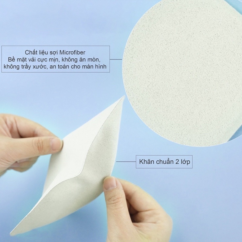 Khăn Apple đánh bóng màn hình Apple Polishing Cloth , chất liệu vải Microfiber