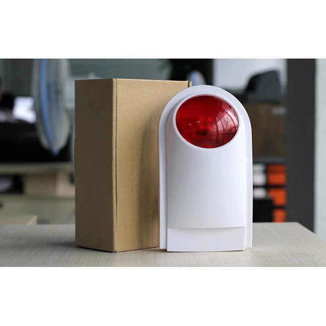 Loa Chớp Còi Hú Báo Động Cháy Chống Trộm Không Dây Sóng RF 433Mhz LB01