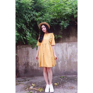 🌈🌈🌈 Plain Frilled Babydoll Dress 🌈🌈🌈