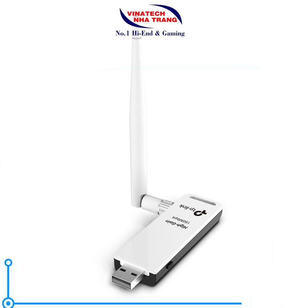 Bộ Chuyển Đổi USB Wifi TP-Link TL-WN722N Chuẩn N 150Mbps-Hàng chính hãng,tốc độ cao