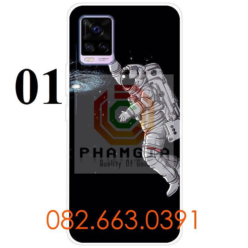 Ốp lưng Vivo V20 dẻo in hình vũ trụ đẹp