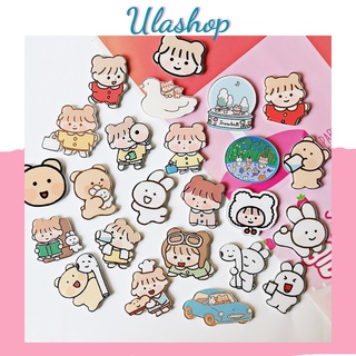 ULAPK072 PIN STICKER CÀI ÁO, KHUY CÀI TRANG TRÍ BALO, TÚI VÍ HÌNH CÔ GÁI DỄ THƯƠNG