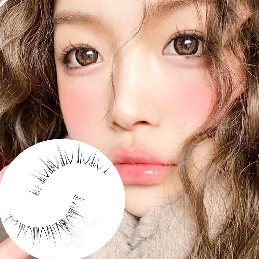 QQMALL 5 Cặp Lông Mi Giả Cong Dày Hóa Trang Truyện Tranh Nhật Bản