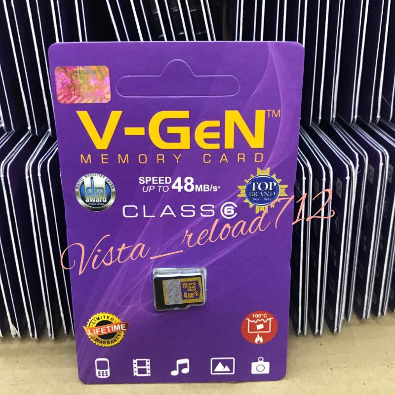 Thẻ Nhớ Mmc V-gen 4gb Class 6