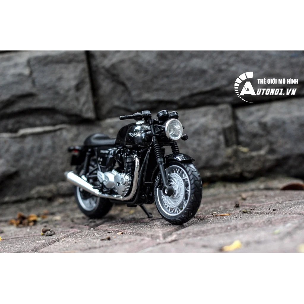 MÔ HÌNH XE MÔ TÔ TRIUMPH THRUXTON 1200 1:18 WELLY 5454