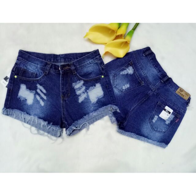 Quần sọt jean nữ cào rách