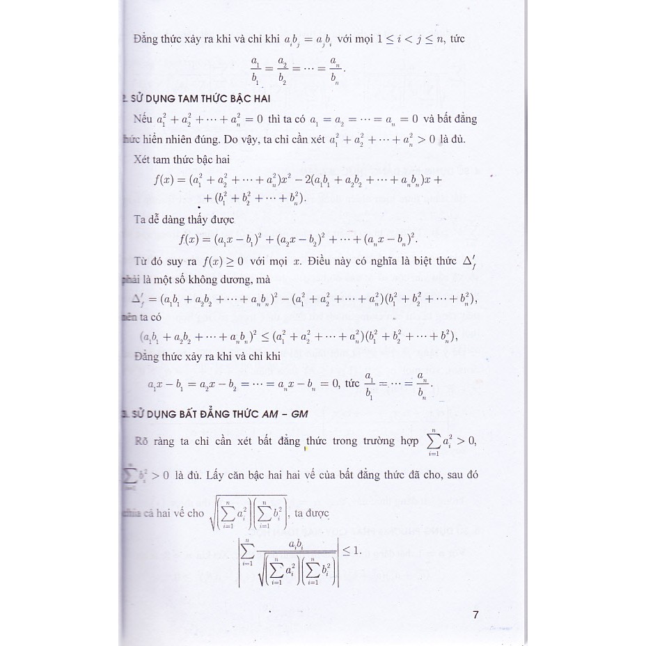 Sách - Sử dụng phương pháp Cauchy-Schwarz để chứng minh bất đẳng thức (Tái bản 5)