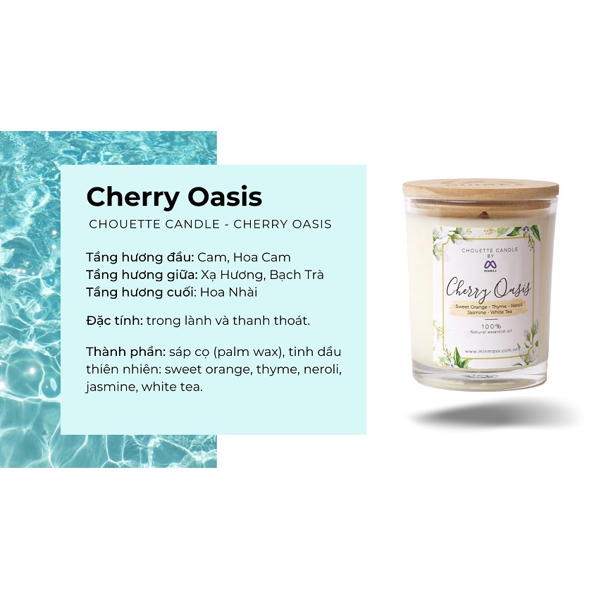 Ly nến thơm Chouette Candle CHC1027 Cherry Oasis 182g