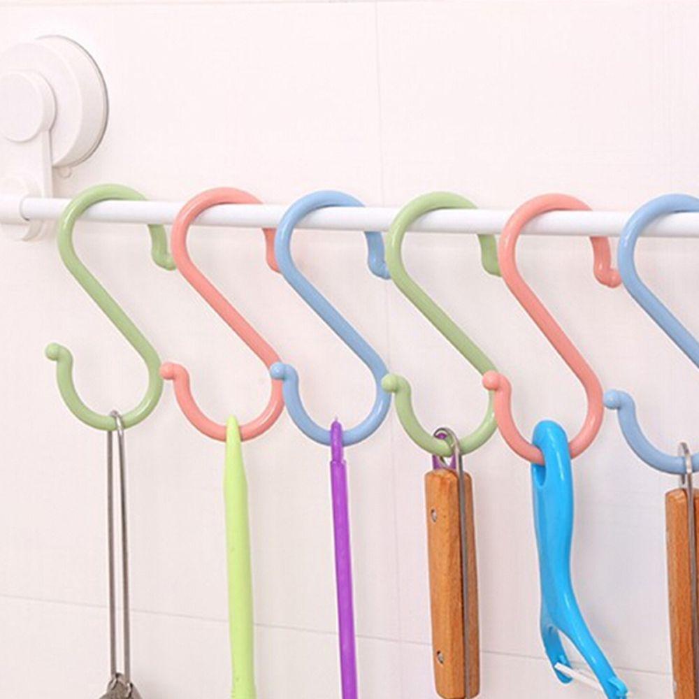 PINEVN Set 4 Móc Treo Đồ Hình Chữ S Bằng Nhựa ABS Nhiều Màu Đa Năng Tiện Dụng
