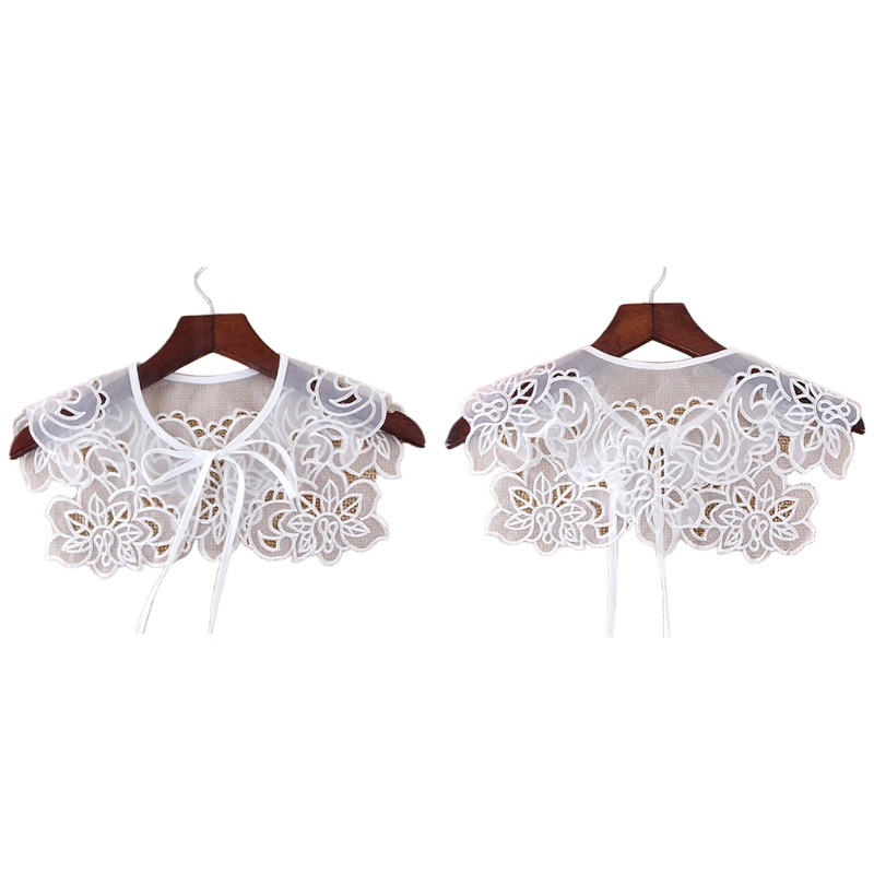 Cổ Áo Sơ Mi Giả Thêu Ren Có Thể Tháo Rời YOUYO Dành Cho Nữ