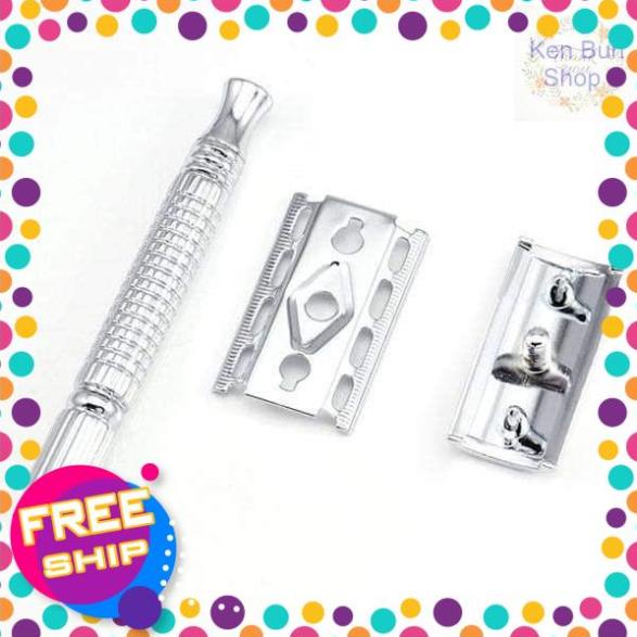 Dao Cạo Râu Cán Tháo Rời INOX Phiên Bản Giới Hạn A2001 [ Video Hình Thật Ảnh Thật Sản Phẩm ]