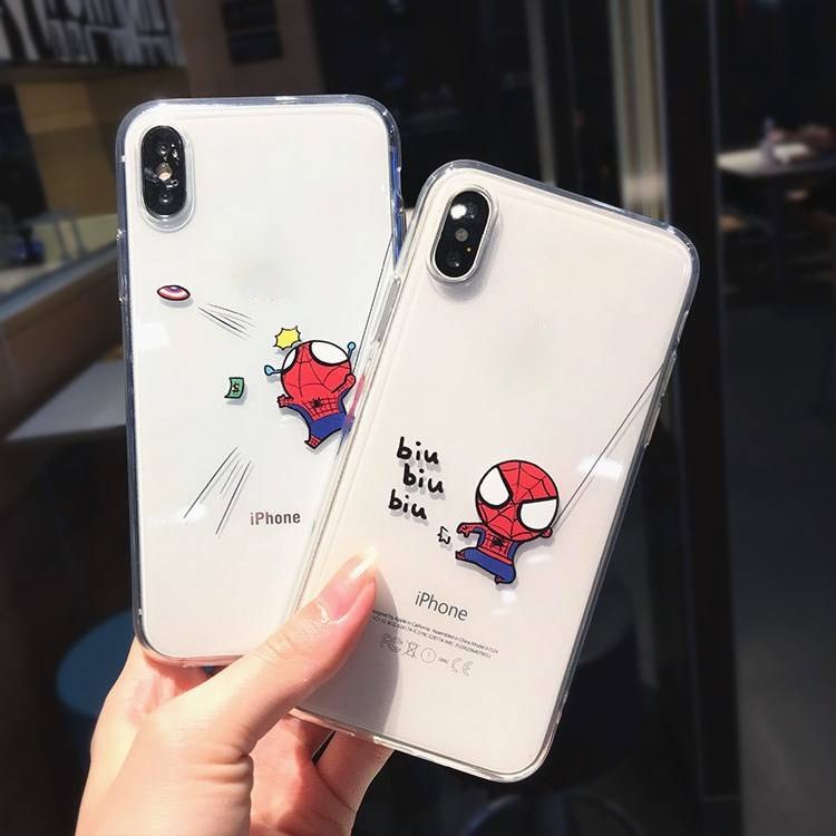 Ốp iphone Họa Tiết Người Nhện Mini tương thích iPhone 6s 6splus 7 7plus 8 8plus X XS XSMAX 11 12 Pro Max Plus Promax-964