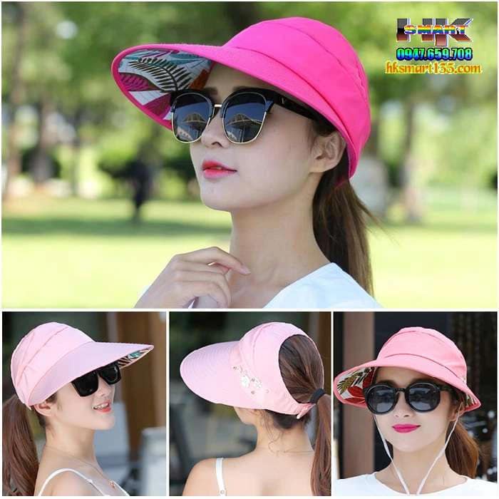 [HN GIAO HỎA TỐC] Mũ rộng vành đi biển chống tia UV, nón chống nắng
