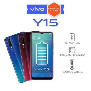 Điện thoại Vivo Y15 4Gb + 64Gb - Hàng Chính Hãng