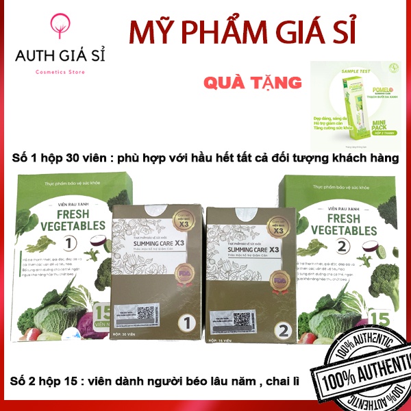 Viên Thảo Mộc Giảm Cân Slimming Care X3 Thế Hệ Mới Tặng detox