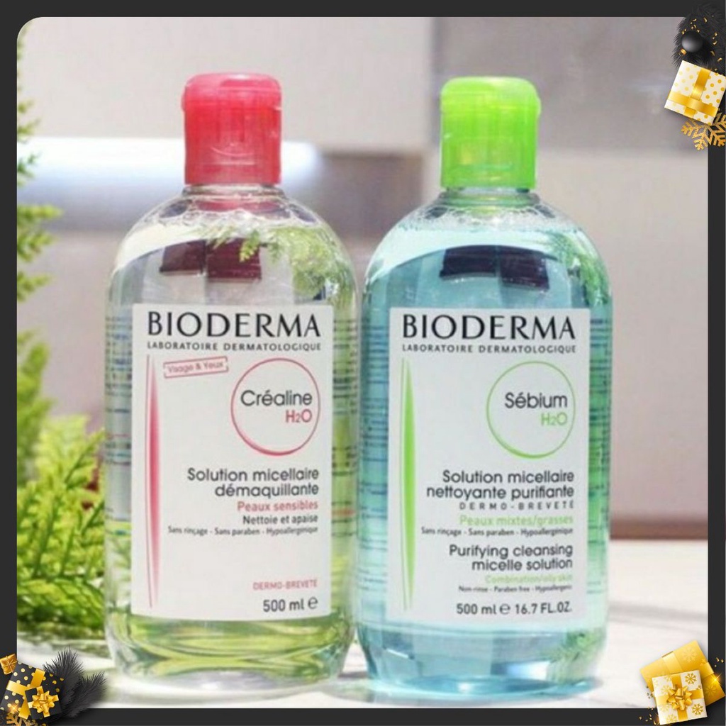 Nước Tẩy Trang Bioderma H2O 500ml Créaline Hồng, Sébium Xanh | BigBuy360 - bigbuy360.vn