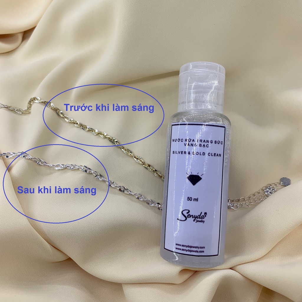 Nước rửa trang sức vàn g, bạc SENYDA dung tích 50ml NL023