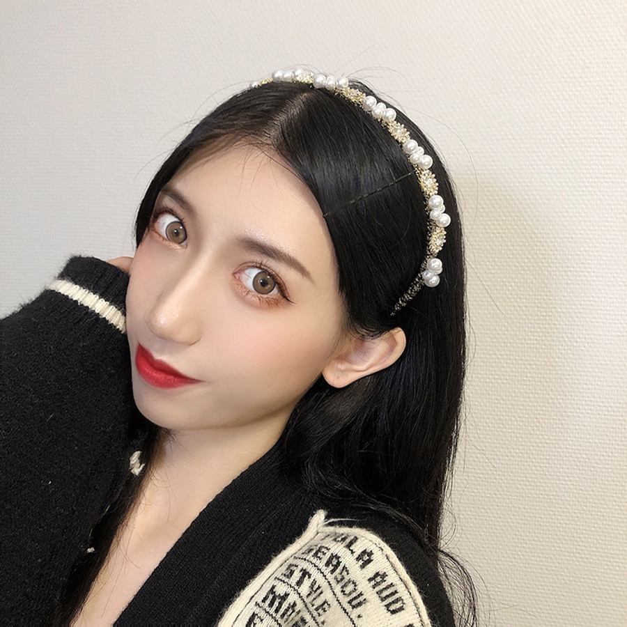 Cài tóc bằng hợp kim đính hoa và ngọc trai nhân tạo xinh xắn cho phái nữ