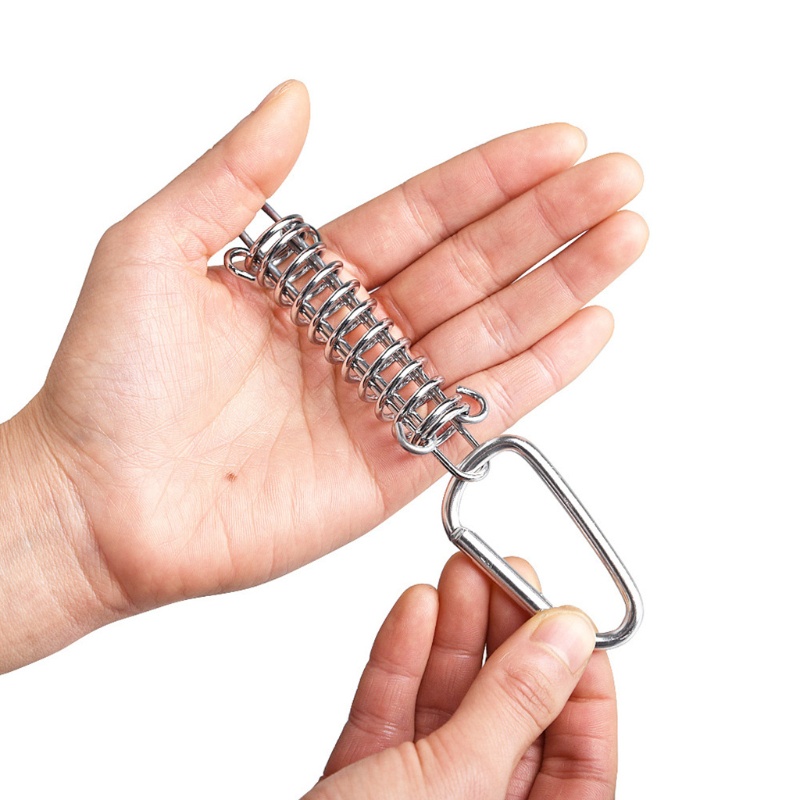 Bộ 5 Móc Khóa Dây Lều Trại Bằng Thép Có Thể Điều Chỉnh