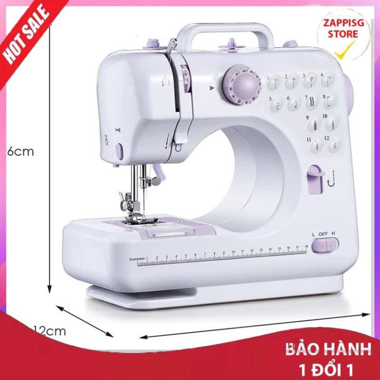 Sale Máy may mini gia đình FHSM 505A Cao Cấp, Phiên Bản Mới 12 Kiểu May- Lựa Chọn Hàng Đầu