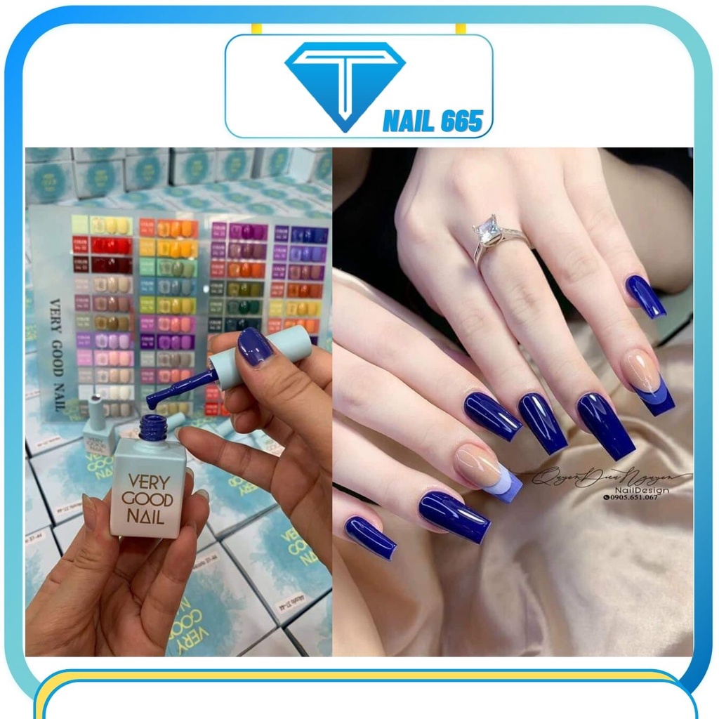 [ TẶNG DŨA MÓNG ] Sơn gel very good nail nước sơn móng tay gel Hàn Quốc chính hãng Sét 44 màu , Tặng bảng màu , Base top