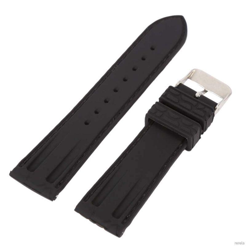 Dây đeo đồng hồ bằng silicone họa tiết đốt tre