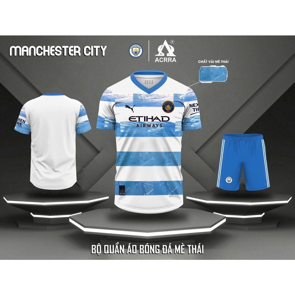 Áo quần bóng đá CLB Manchester City mùa giải mới vải Thái Lan nhập khẩu cao cấp