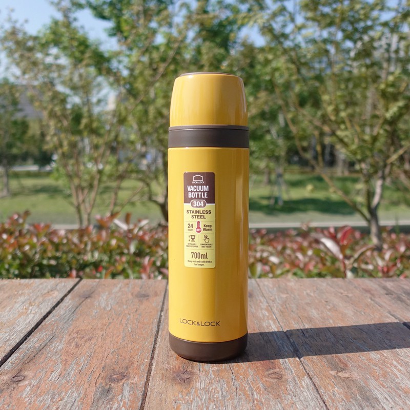 Bình giữ nhiệt Lock&amp;Lock City Vacuum Bottle Olympic Montreal 700ml LHC1448 màu vàng