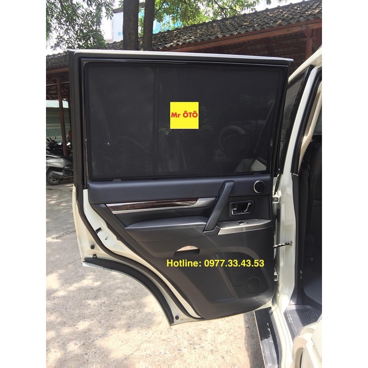 Rèm Che Nắng Xe Mitsubishi Pajero V93 2017-2021 Loại 1 Mr.OTO. Bảo Hành 24 tháng. Cam Kết Chuẩn Khít Theo Xe
