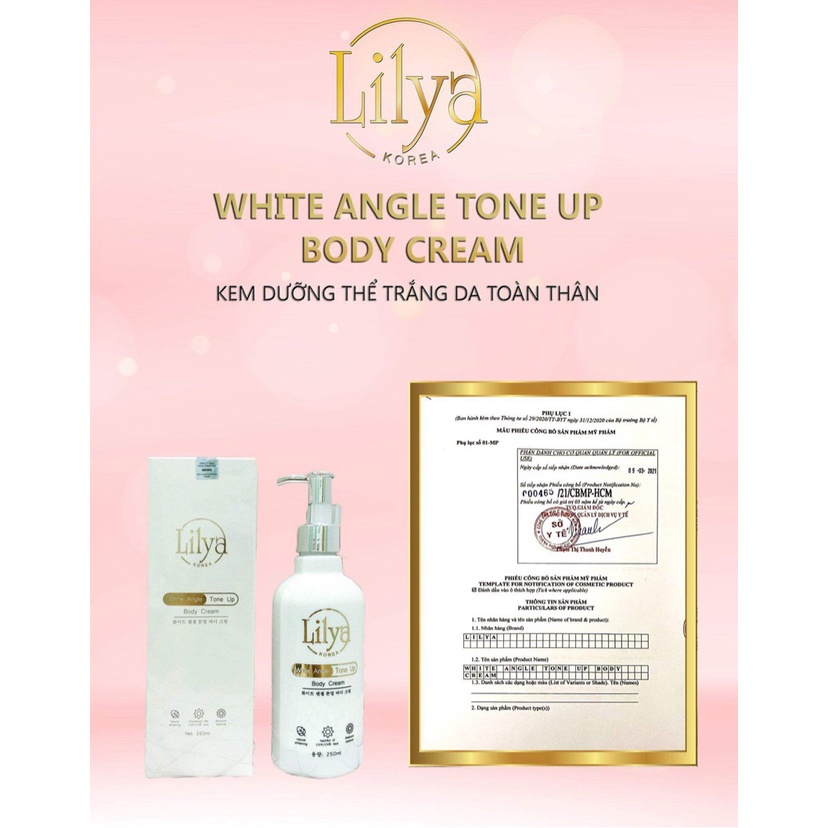 Kem trắng da body lilya - White Angle Tone Up Body Cream | BigBuy360 - bigbuy360.vn