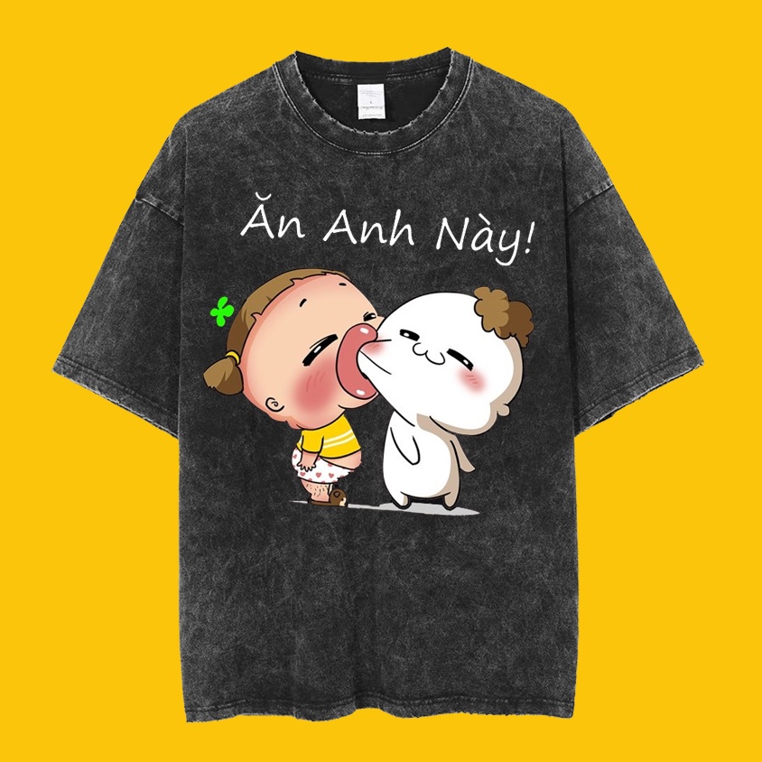 Áo thun Unisex Basic Tee 100% Cotton, phông trơn nam nữ tay lỡ oversize form rộng - AT25