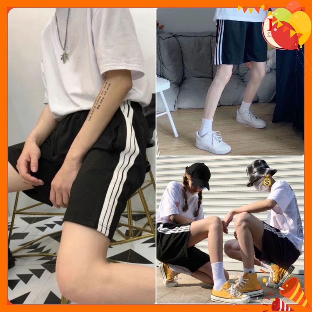 Quần Đùi Short 3 Sọc nữ KA Closet có 2 size M và L, chất thể thao không xù Bin Anh