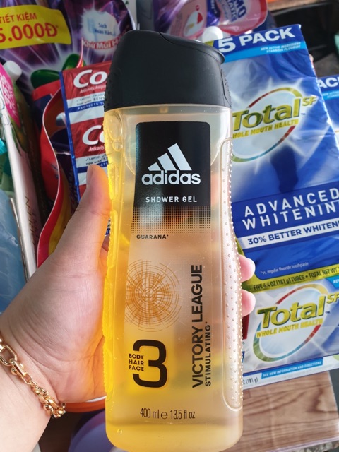 Sữa răm gội toàn thân ADIDAS Mỹ 400 ml