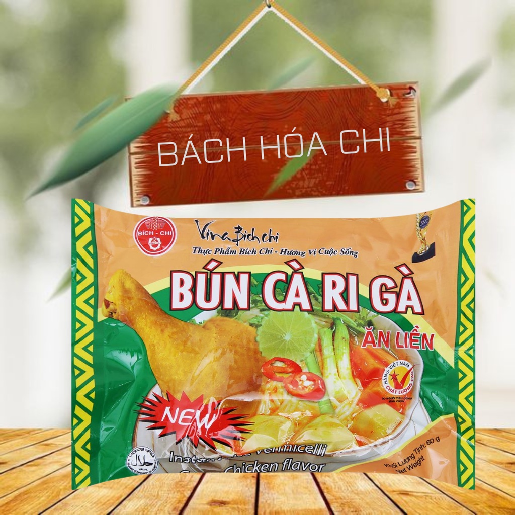 Thùng 30 gói Bún cà ri gà Bích Chi
