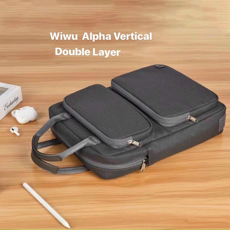 Túi laptop dáng dọc WIWU ALPHA VERTICAL DOUBLE LAYER