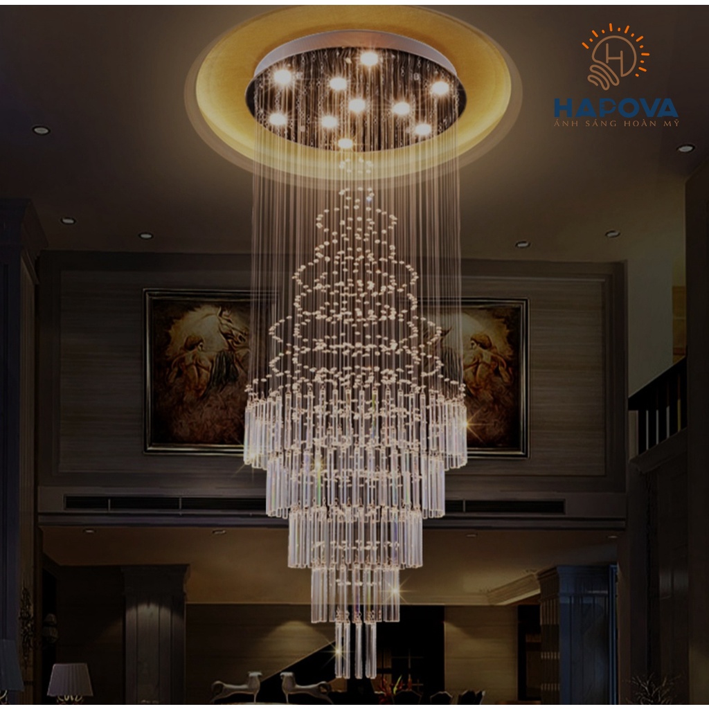 Đèn thả thông tầng HAPOVA AZIKAS 9087 + Tặng kèm bóng led
