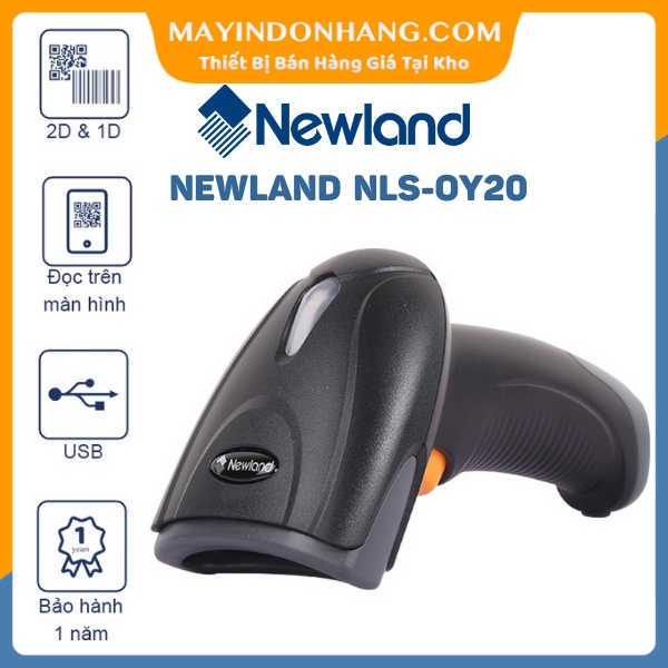 Máy đọc mã vạch Newland NLS-OY20 - 2D Có Dây Không Chân Đế Quét Siêu Tốc Độ- Quét Được Mã QR Code