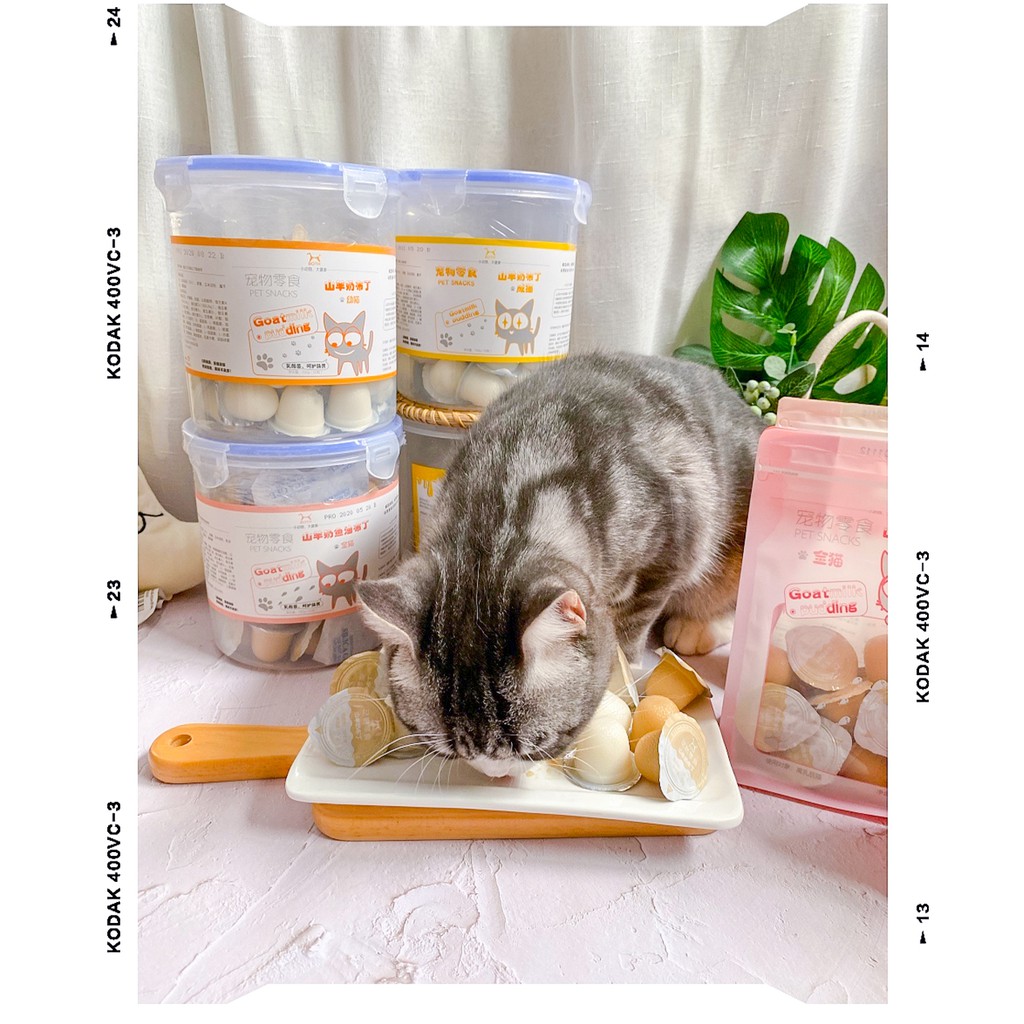 Thạch Pudding Sữa Dê Cho Mèo Bổ Sung Canxi Gói 15 Viên