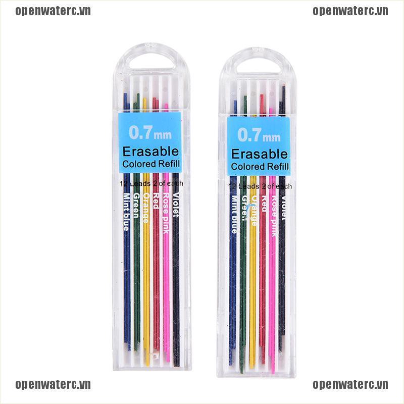 1 Hộp Ruột Bút Chì Bấm 0.7mm Thay Thế