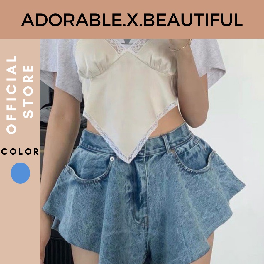 [AdorablexBeautiful] QUẦN VÁY THỜI TRANG XANH JEANS 🥰🥰🥰