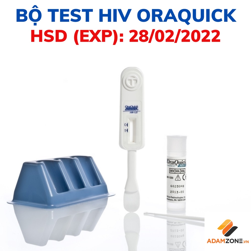 Bộ Test xét nghiệm, thử HIV tại nhà ORAQUICK nhập khẩu USA , độ chính xác cao, dễ sử dụng