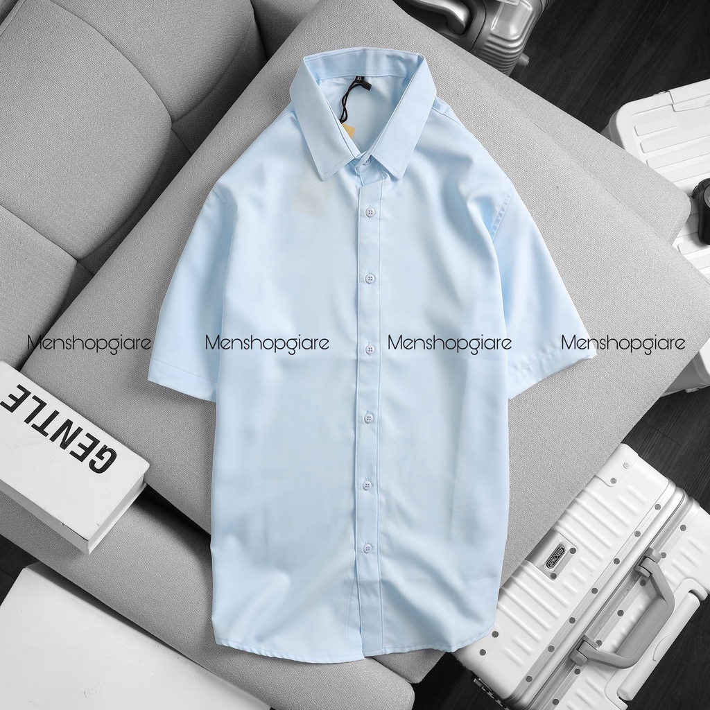 COMBO QUẦN SHORT ÂU SƠ MI LỤA CHỐNG NHĂN