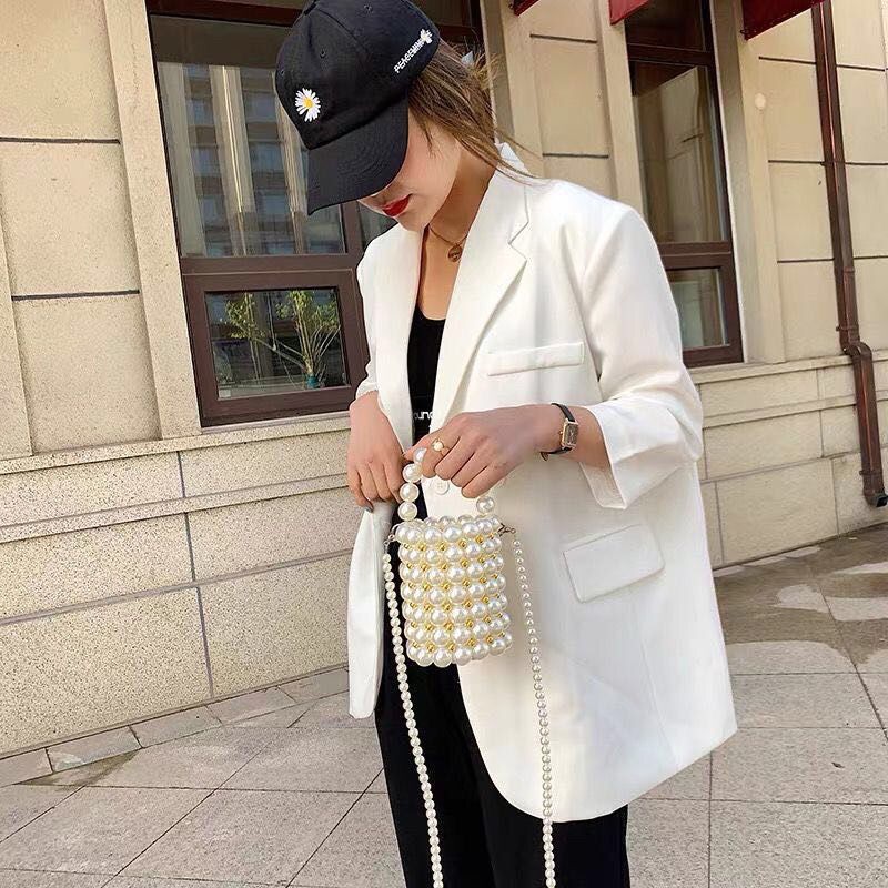 Túi Đeo Chéo Ngọc Trai Handmade Thời Trang Dành Cho Nữ