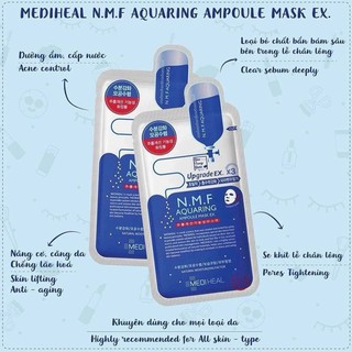 Mặt Nạ Dưỡng Ẩm, Kiềm Dầu Mediheal N.M.F Aquaring Ampoule Mask 25ml
