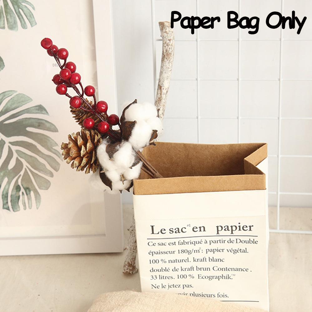 1 Túi Giấy Kraft Đựng Hoa Trang Trí Nhà Cửa / Tiệc Cưới Phong Cách Bắc Âu