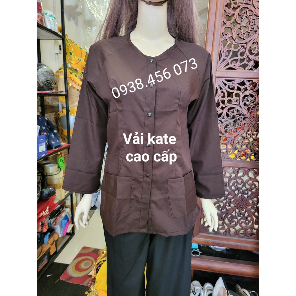 Đồ Bà Ba Nam Nữ Vải Kate Cao Cấp Tặng Kèm Khăn Rằn Nhiều Kích Cỡ Cho Khách Lựa Chọn